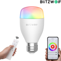 BlitzWolf® BW LT27 AC100 240V RGBWW + CW 9W E27 APP Smart LED lamp Werk met Alexa Google Assistant + IR Afstandsbedienin
