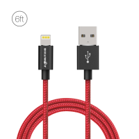 Blitzwolf® Bw Mf6 2.4A Lightning To Usb Braided Data Cable 6ft/1.8M For Iphone 8 Plus X 7 Plus