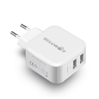 Blitzwolf® Bw S2 4.8A 24w Dual Usb Eu Charger With Power3s Tech For Iphone 8 8 Plus Iphone X Xiaomi