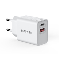 BlitzWolf® BW S20 20W 2 Port PD3.0 QC3.0 Muuroplader met ondersteuning voor FCP AFC Snelladen EU stekkeradapter voor iPh
