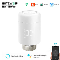 BlitzWolf® BW TRV16 WiFi Slimme Thermostatische Radiatorkraan Intelligente Thermostaat Temperatuurregelaar Programmeerba