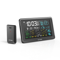 BlitzWolf® BW WS04 Smart Wi Fi Weerstation Weersvoorspelling Real Tijd Temperatuur en Vochtigheid Monitor Werkt Met Tuya