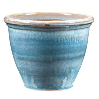 Bloempot Caroline   blauw   27,5xØ30 cm   Leen Bakker