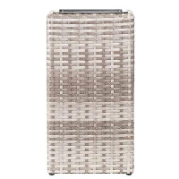 Bloempotpilaar Dallas   taupe   47x24x24 cm   Leen Bakker