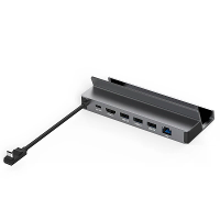 Blueendless 6 in 1 Steam Deck USB C Docking Station met 4K60Hz 5Gbps USB3.0 PD100W USB C Gigabit Ethernet Aluminiumleger