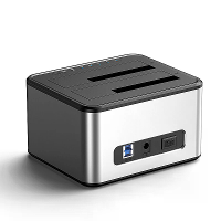 Blueendless HD07A Dual Bay Externe Hard Drive Dock USB3.0 Hoge Snelheid voor 2.5/3.5 Inch Hard Drives Offline Cloning Ge