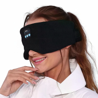 Bluetooth 5.2 Draadloze Slaappeyndmasker Zachte Ademende Stof Lichtblokkerend HD Stereo Geluid Muziek Oogmasker Reis Dra