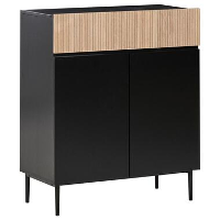 BLYTHE   Sideboard 2 deurs   Zwart/Bruin   MDF