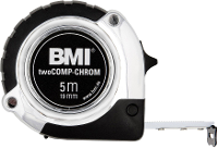 BMI chrom 475241221 Rolmaat 2 m Staal
