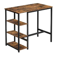 Parya Home   Bartafel   Donkerbruin   109x60x100 cm
