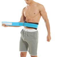 BOER Sport Fitness Tailleondersteuning Antislip Verstuikingsbescherming Ademend Mesh Eenvoudig Verstelbare Taillebescher