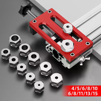 Universele Aluminiumprofiel Boor Jig met Boorsleeve Boor Punch Locator Hulpmiddel Aluminium Profielen Schroef Puncher