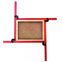 Verstelbare aluminium routerjigframe 53 cm vierkante routertemplategids 0 500 mm groefrouterjig voor houtbewerking