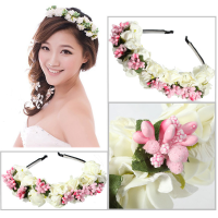 Boho Floral Flower Headband Garland Hair Head Band Wedding Hoop
