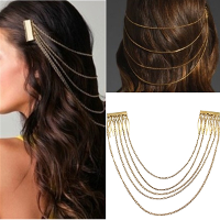 Boho Golden Hair Chains Headpiece Hair Jewellery Headband