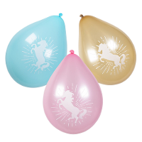 Boland 6x Eenhoorn themafeest ballonnen   ca. 25 Cm   Feestversiering en decoraties