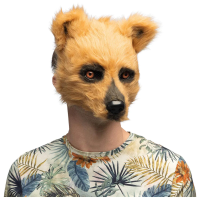 Beren dieren verkleedmasker   pluche   volwassenen   Halloween   carnaval   half gezicht