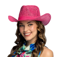 Carnaval Cowboy hoed   roze   volwassenen   Western   themafeest