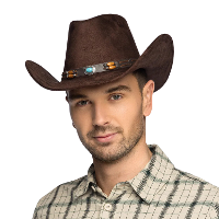 Carnaval Cowboy verkleed hoed Brody   bruin   volwassenen   Western