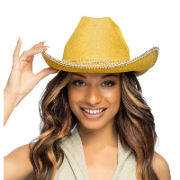 Carnaval Cowboy verkleed hoed Charly   goud   volwassenen   Western   thema
