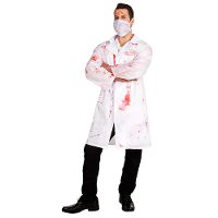 Carnaval/Halloween Bloederige arts / Dr. Mad verkleedkostuum   heren   2 delig
