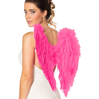 Carnaval/halloween verkleed engelen vleugels   roze   50 cm   dames