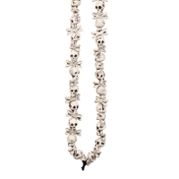 Carnaval/Verkleed accessoires Piraten/halloween sieraden   ketting schedels   kunststof