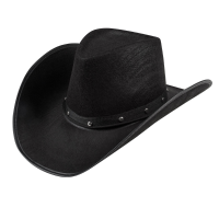 Carnaval verkleed Cowboy hoed El Paso   zwart   voor volwassenen   Western thema