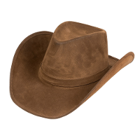Carnaval verkleed Cowboy hoed Nebraska   bruin   voor volwassenen   Western/explorer thema   60 cm