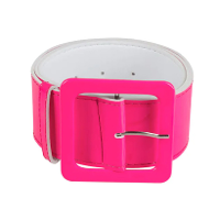 Carnaval verkleed dames riem   neon roze   115 x 5,5 cm   Fluoriserende riemen   kunststof
