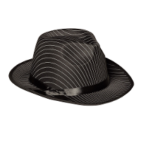 Boland Carnaval verkleed hoed voor een Maffia/gangster   zwart   polyester   heren/dames