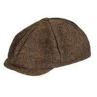 Carnaval verkleed Jaren 20/30/40 Birmingham Blinders pet   bruin   polyester   heren