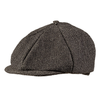 Carnaval verkleed Jaren 20/30/40 Birmingham Blinders pet   grijs   polyester   heren