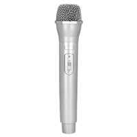 Carnaval verkleed microfoon   kunststof   23 cm   popster/zanger/presentator