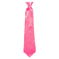 Boland Carnaval verkleed pailletten stropdas   roze   glitters   40 cm   Foute feest kleding   Glamour