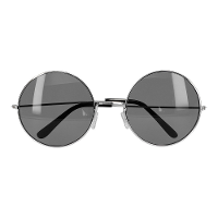 Carnaval/verkleed party bril Lennon   Hippie/sixties thema   grijs   volwassenen   ronde glazen