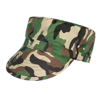 Carnaval verkleed Soldaten hoedje   camouflage groen   voor volwassenen   Militairen/leger thema