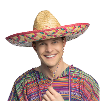 Carnaval verkleed Sombrero Alejandro   naturel   volwassenen   50 cm