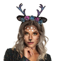 Carnaval verkleed Tiara/diadeem   hert/rendier gewei   dames/meisjes   Fantasy/elfjes thema