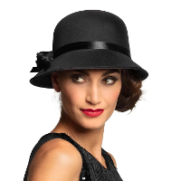 Boland Charleston hoed   zwart   dames   roaring twenties stijl   carnaval