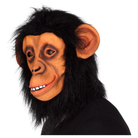 Chimpansee apen dieren verkleedmasker   pluche   volwassenen   Halloween   carnaval   gezichtmasker