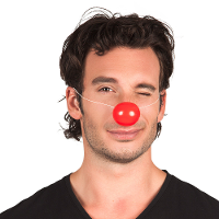 Clowsneus   rood   kunststof   carnaval   verkleden   clown