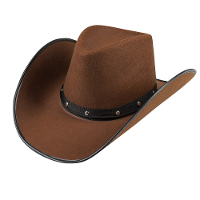 Cowboy hoed   donkerbruin   volwassenen   wilde westen   carnaval