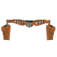Cowboy holster   voor 2 revolvers/pistolen   kind/volwassenen   verkleedaccessoires