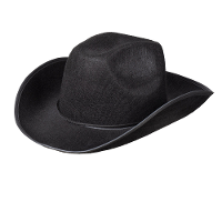 Boland Cowboyhoed Rodeo   zwart   vilt   Maat 59   volwassenen   carnaval
