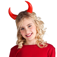 Boland Duivel hoorntjes   rood   PVC   diadeem   haarband   halloween   carnaval