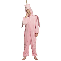Boland Eenhoorn dieren onesie/kostuum voor kinderen roze