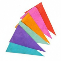 Boland feestvlaggetjes   Papier   vlaggenlijn multi kleuren   10 meter   Feestversiering