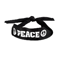 Boland Flower power hoofdband   zwart   carnaval   hippie stijl