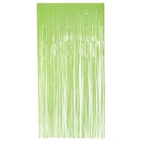 Folie deurgordijn/feestgordijn   neon fluor groen   100 x 200 cm   Versiering/feestartikelen